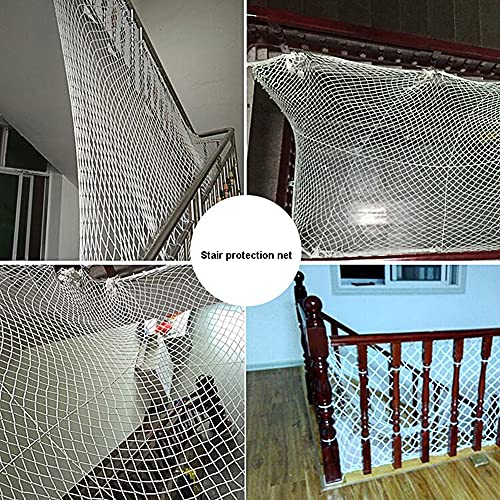 Red De Seguridad Para Niños, Balcones, Patios Y Barandillas Red De Escaleras, Red De Seguridad Para Mascotas Y Gatos, Redes De Protección Contra Caídas, Redes De Cercas, (Size:2×3M(7×10ft),Color:5CM)