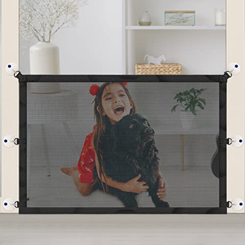 Rejilla de protección para escaleras sin taladrar, para perros, 110 x 72 cm