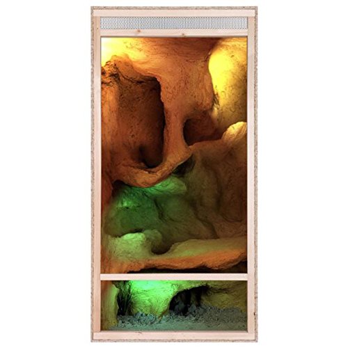 REPITERRA Terrario de madera, 60 x 120 x 60 cm, ventilación frontal