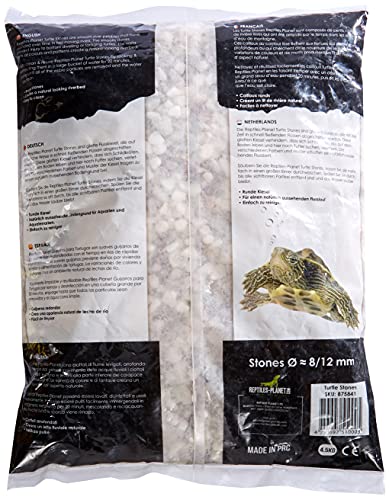 Reptiles Planet pequeño Piedras de Río Colores Naturales para Tortuga acuáticos Turtle Stones 4,5 kg