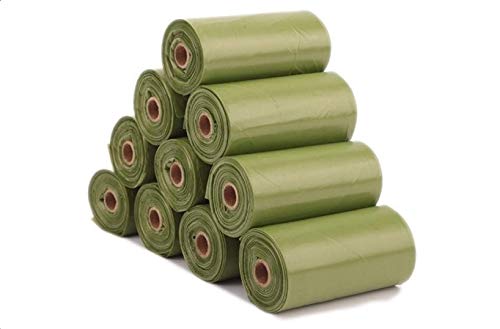 RESTAR Bolsas para excrementos, Bolsas Caca para Perro Mascotas Animales Domésticos (8 Rollos，120 Bolsas)