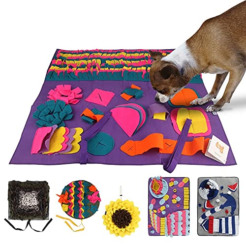 rongxin Pet SNUFFFufe Mat Dog Sniffing Training Manta Almohadillas Matillas De Perro Alquiler De Estrés NeñaWork Puzzle Juguete Pet Pet Pads (Color : Colorful)