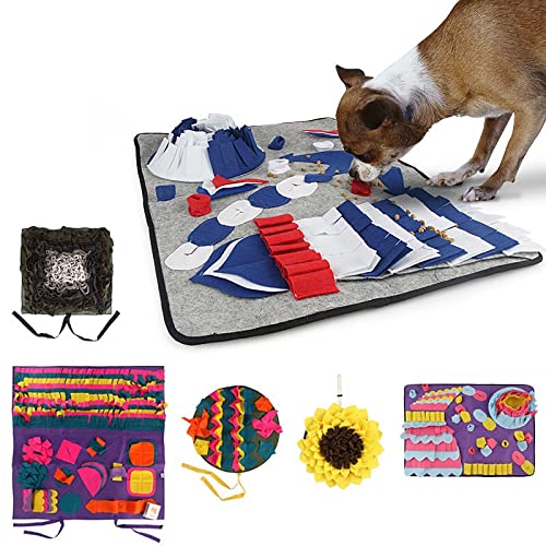 rongxin Pet SNUFFFufe Mat Dog Sniffing Training Manta Almohadillas Matillas De Perro Alquiler De Estrés NeñaWork Puzzle Juguete Pet Pet Pads (Color : Colorful)