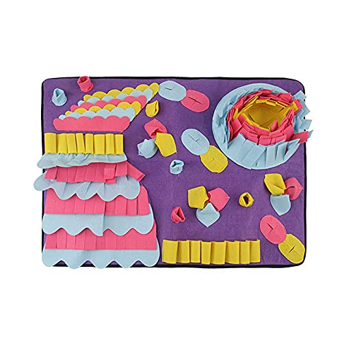 rongxin Pet SNUFFFufe Mat Dog Sniffing Training Manta Almohadillas Matillas De Perro Alquiler De Estrés NeñaWork Puzzle Juguete Pet Pet Pads (Color : Colorful)