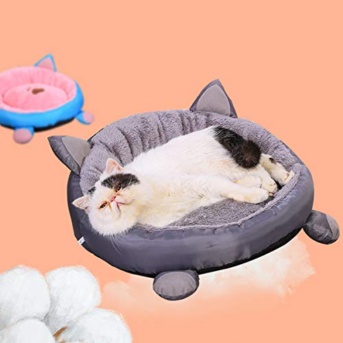 ROSEBEAR Cama para Gatos Cama para Mascotas Cama para Perros Cojín Redondo Lavable para Mascotas Almohadilla Inferior Antideslizante a Prueba de Agua para Perros. (Púrpura)