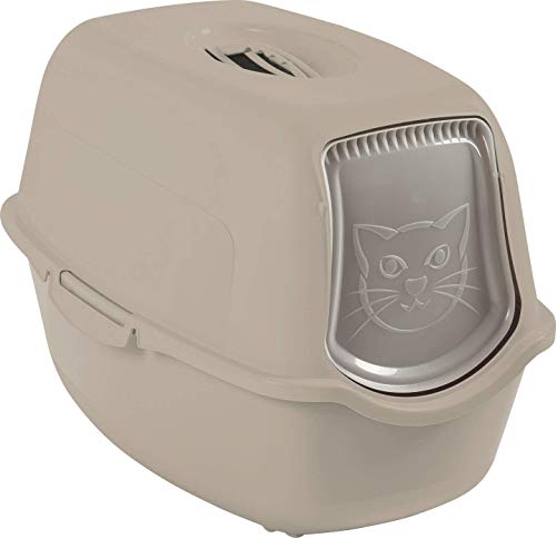 Rotho - Arenero Bailey Rothopro para gatos con base y tapa capuccino