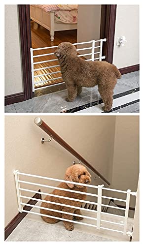 Rowe Puerta para Bebé Puerta para Mascotas Cerca de presión Ajustar la Seguridad del Metal Soportes de 24cm de Altura Puerta del bebé Cerca del Animal doméstico con Posibilidad de ampliación