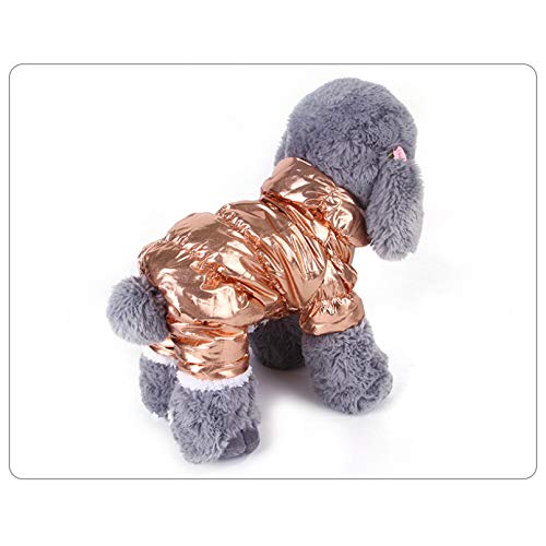 RQJOPE Ropa para Mascotas Ropa de Perro Chaqueta bronceadora para Perros, Ropa Impermeable para Perros pequeños, Forro Grueso, Abrigo para Cachorros, Ropa cálida de Invierno para Chihuahua