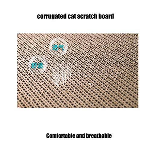RUIXFLR El Rascador del Cartón del Triángulo del Gato Rellena El Tablero Que Rasca con La Cartulina Acanalada del Modelo De La Forma De La Cabeza del Gato, A
