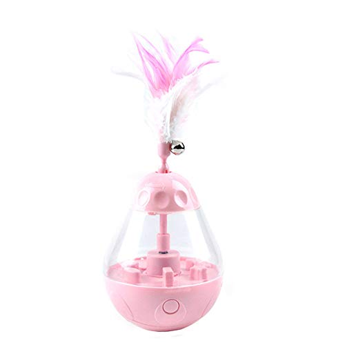 Rysmliuhan Shop pez Gato Juguete Juguete Gato pez Movimiento interactivos Gato de Juguete Juguetes de Gato para Gatos de Interior Pink