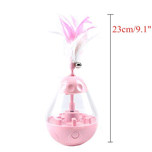 Rysmliuhan Shop pez Gato Juguete Juguete Gato pez Movimiento interactivos Gato de Juguete Juguetes de Gato para Gatos de Interior Pink