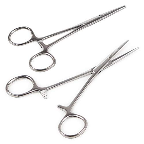 Rysmliuhan Shop Tijeras Peluqueria Canina Tijeras para Perros El Pelo de la Nariz Tijeras El Pelo de Animales Extractor Tijeras para el Aseo Pet oído fórceps Straight,14cm