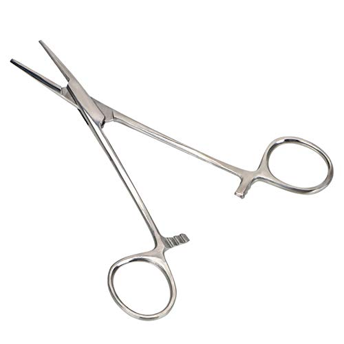 Rysmliuhan Shop Tijeras Peluqueria Canina Tijeras para Perros El Pelo de la Nariz Tijeras El Pelo de Animales Extractor Tijeras para el Aseo Pet oído fórceps Straight,14cm