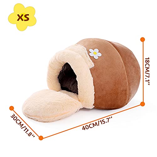 RZZSJ Cama para mascotas 3 en 1 para gato, perro, nido suave, perrera, cama para gatos, casa, olla en forma de cueva, saco de dormir, alfombrilla, tienda de campaña para mascotas, cama cálida y acoged