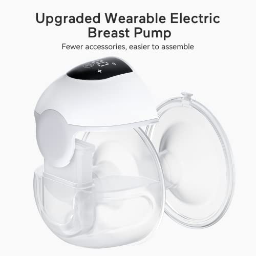 Sacaleches Electricos Portátil Momcozy, Extractor de Leche Portátil Todo en Uno con 3 Modos y 9 Niveles, Extractor de Leche Eléctrico de Bajo Ruido y Manos Libres.