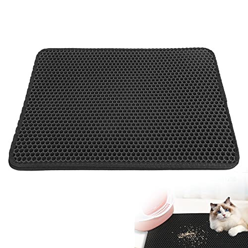 SALUTUY Alfombrilla para atrapar Basura, Evita Que se Escape el Doble de eficaz Alfombrilla para para Gatos para Gatos(pequeña)