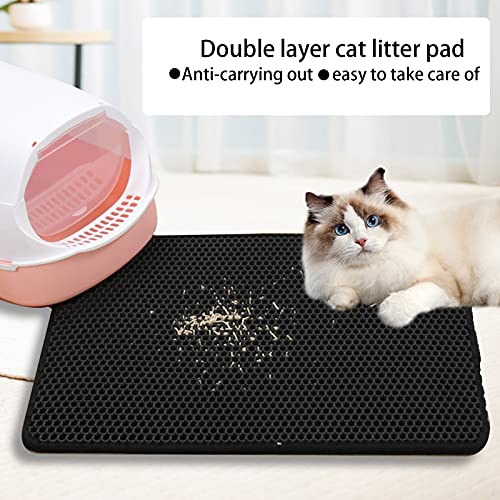 SALUTUY Alfombrilla para atrapar Basura, Evita Que se Escape el Doble de eficaz Alfombrilla para para Gatos para Gatos(pequeña)