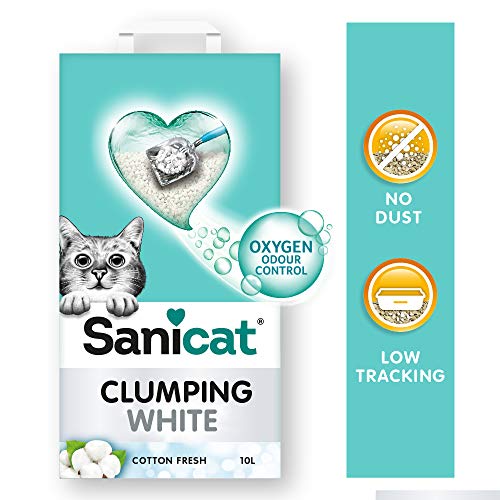 Sanicat Clumping White Cotton Fresh 9000 g