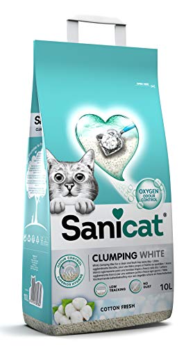 Sanicat Clumping White Cotton Fresh 9000 g