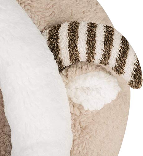 SCRT Linda del animal doméstico del iglú Cama cueva del gato acogedora cama del perrito de la abrazo de cama caliente suave nido de lana de cordero for mascotas Pequeño perro cama for dormir Cat House