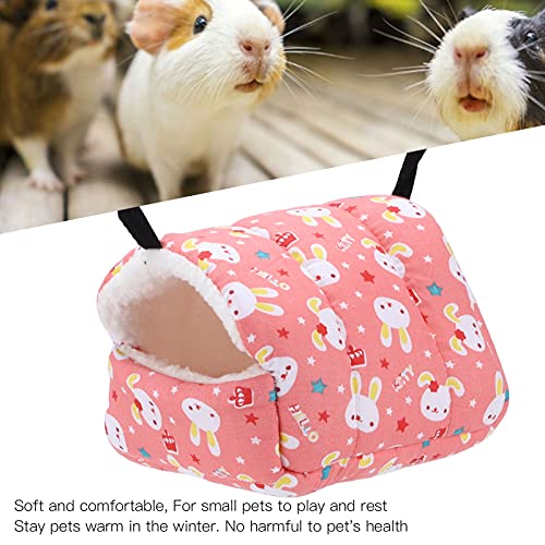 Sdfafrreg Cama Cálida Colgante para Hámster, Hamaca Colgante para Mascotas Pequeñas, Suave para Loros, Cobayas, Jerbos, Hámsteres, Erizos(8 * 8, Ventilador de Dibujos Animados)