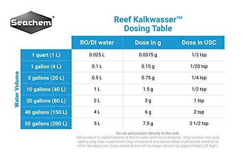 Seachem Arrecife Kalkwasser, 1 kg