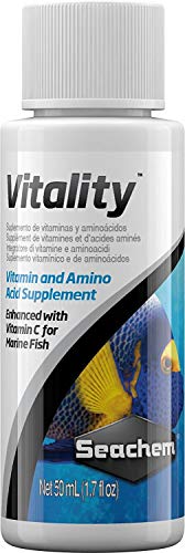 Seachem Vitality 50mL VITAMINE E AMINOACIDI Acquario Pesci Marino
