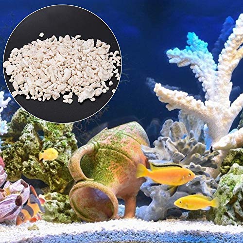 Semiter 【Venta del día de la Madre】 Pecera de Arena de Hueso de Coral, Arena de Hueso de Coral útil para pecera de Acuario