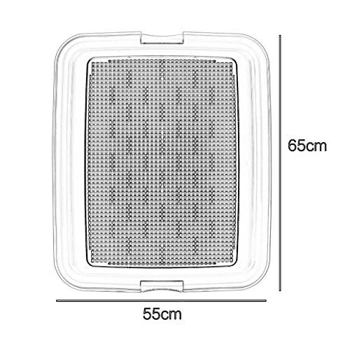 SFSGH Orinal pequeño para Cachorros, Bandeja para Inodoro, Soporte para Almohadillas de Malla para Entrenamiento, Bandeja para orinales para Perros para Entrenamiento en Interiores, sopo