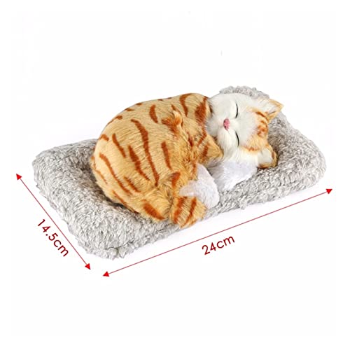 SHANSHAN Quani Adorno de Coches Lindo Vivid Dog Cat Air Ambientador Purificador Home Automóvil Decoración Bambú Bag Bolsa de carbón Adsorb Olor Desodorante Regalo (Color Name : Orange Cat)
