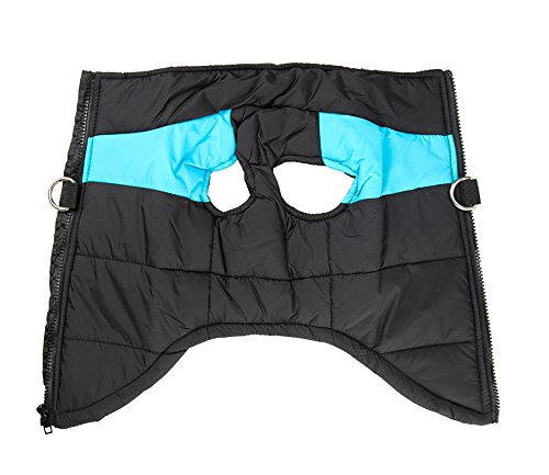 Shinmax Pequeña Capa de la Chaqueta del Perro a Prueba de Agua, la Lana Forrada para el Calor, Protector de Pecho Puffer Perro de Animal Doméstico del Perrito del Chaleco para el Otoño Invierno