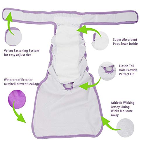 shuxuanltd PañAles para Perros PañAles Perro PañAl para Perros PañAles Perro Hembra PañAles para Perros Hembra PañAles Perro Macho PañAles para Perros Macho 3pcs,XL