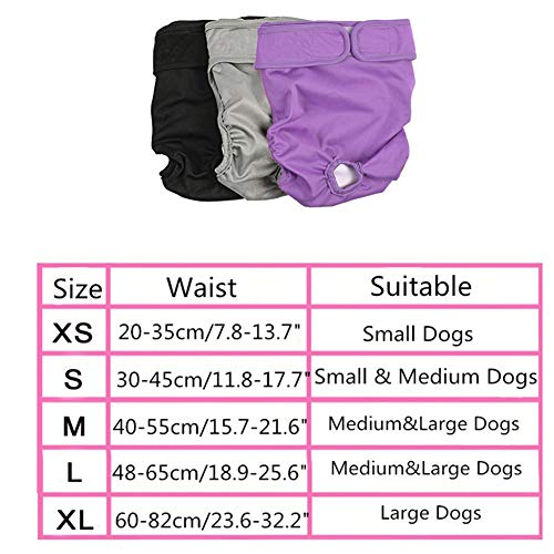 shuxuanltd PañAles para Perros PañAles Perro PañAl para Perros PañAles Perro Hembra PañAles para Perros Hembra PañAles Perro Macho PañAles para Perros Macho 3pcs,XL