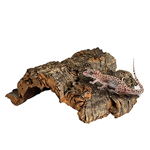 silverdiamond Reptil escalada corteza de corcho de madera natural hábitat lagarto araña Pet Hiding Place
