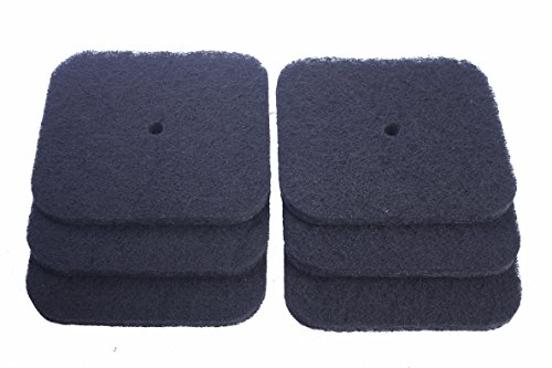 Sin marca Esponja Carbono de Filtro de reemplazo para Catit Hooded con Jumbo Pan de Gato Codes 50695, 50696, 50700, 50701, 50702 (6 Piezas)