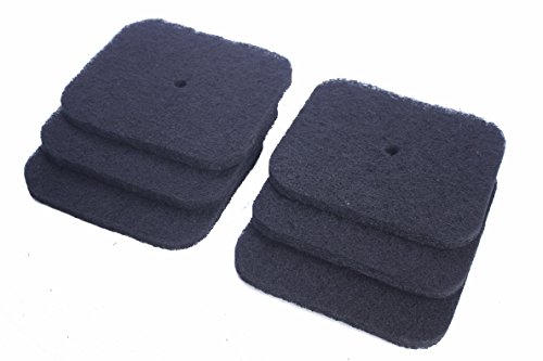 Sin marca Esponja Carbono de Filtro de reemplazo para Catit Hooded con Jumbo Pan de Gato Codes 50695, 50696, 50700, 50701, 50702 (6 Piezas)