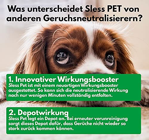 Sless Neutralizador de olores y limpiador enzimático para orina de gato, orina de perro y más (300 ml)