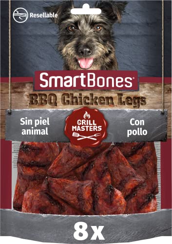 SmartBones - Snack masticable para Perros Grill Masters Chicken Leg, 8 Piezas