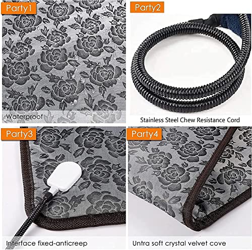 SOFIL Manta Electrica Caliente para Perros,Almohadilla Termica para Perros y Gatos,Manta para Mascota con 3 Niveles Disponibles de Temperatura,50 * 70cm
