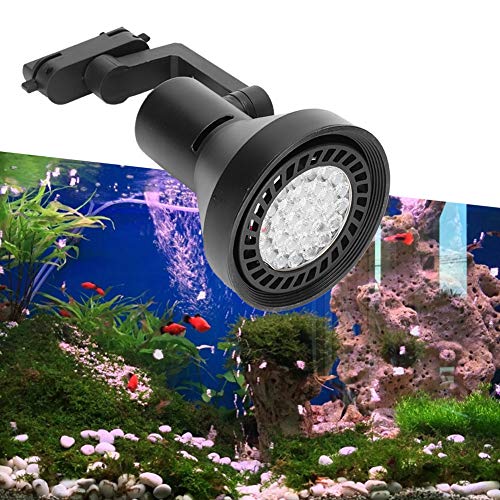 SONK Lámpara de Acuario, Ventilador de refrigeración silencioso Incorporado, Fuente de luz LED, lámpara Estable para pecera, bajo Consumo de energía para micropaisaje(RGB/IPL-45W)