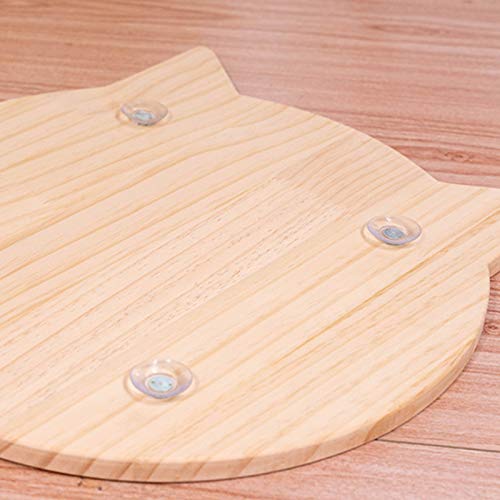 SOONHU - Alfombrilla para rascar para gatos con ventosas, sisal, gato rascador de pared