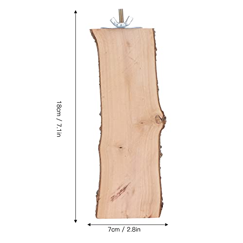 Soporte para percha de pájaro, plataforma de juguete, parque infantil de madera natural, hámster, ardilla, planeadores del azúcar, jerbo, rata, ratón, jaula, soportes para ejercicio, juguete(6-7/18)