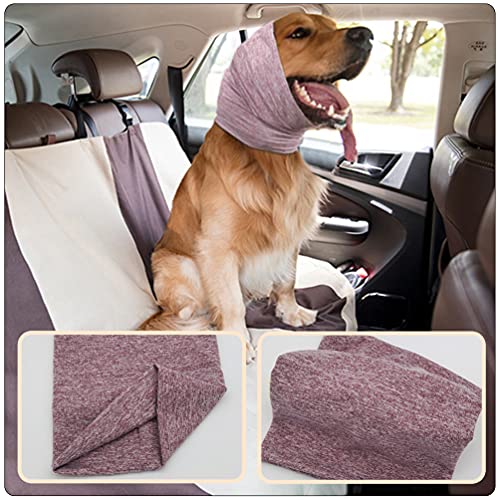 STOBOK Happy Hoodie para Perros Y Gatos Perro Snood Cuello Y Orejas Más Accesorios para Mascotas para Aliviar Y Calmar Perros Rojo
