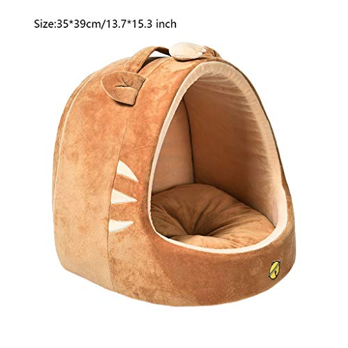 Suave del perro casero Yurt cama semi-cerrado del perro de perrito de la perrera del animal doméstico cama de la casa for el perro gato casera de la casa del perro con la estera del gato cama del anim