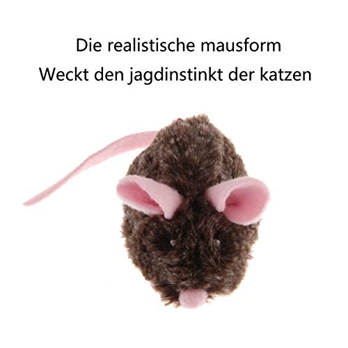 Suhaco GiGwi Melodía Chaser Serie Juguetes Interactivos para Gatos con Movimiento Chirriante Activado (Ratón en Movimiento Rosa)