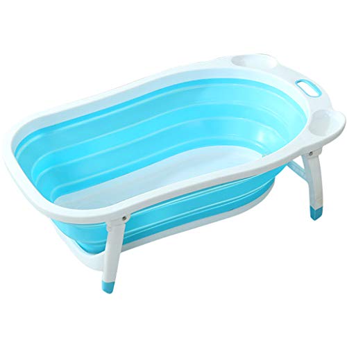 Suministros para el baño de Mascotas Bañera para Perros Gato Bañera Plegable para Mascotas Especial para Perros pequeños y medianos Lavabo para baño Azul Rosa (Color : Blue)
