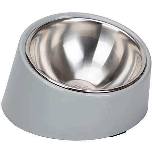 Super Design Cuenco Inclinado para Perros y Gatos, con ángulo Inclinado Inclinado para Perros y Gatos, comedero para Mascotas, Antideslizante y antiderrames, fácil de alcanzar Alimentos