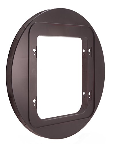 SureFlap Mascota Adaptador de Montaje de Puerta, Color marrón