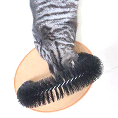 sympuk Arco Rascador para Gatos Masajeador De Gatitos Y Arco para Rascar para Mascotas Autoaseo con Almohadilla para Rascar En La Parte Inferior Gatos Y Gatitos Juguetones vividly