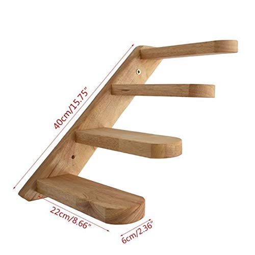 Tabla de rascar para gatos Gato montado en la pared de madera escalada escalada gato escalada marco muebles mascotas gato plataforma de salto Postes rascadores para gatos ( Color : Right to left )